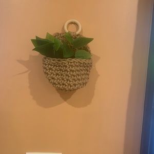 Handmade crocheted 🧶 planter